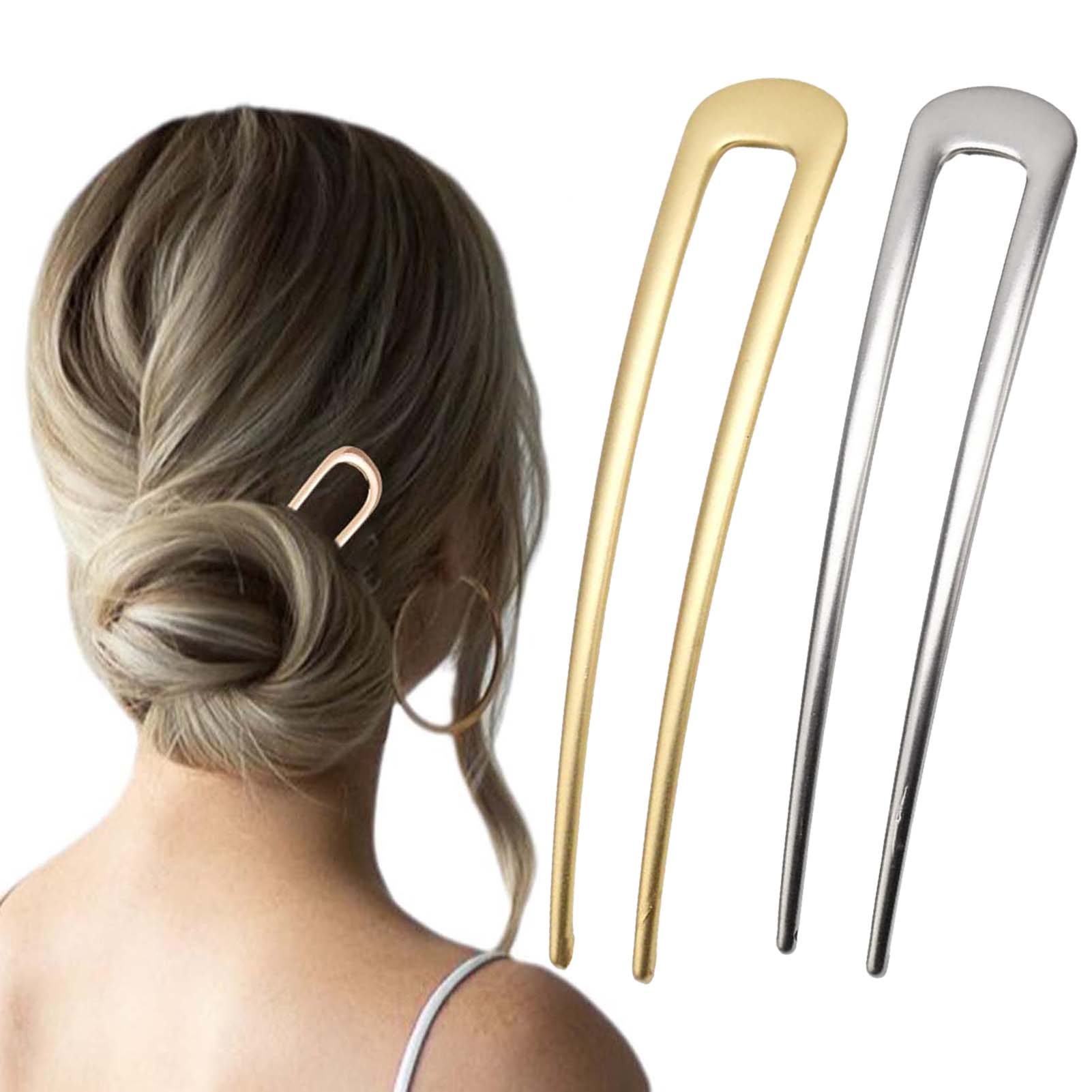 Home Office Equipment - French U Shaped Hair Pins Vintage