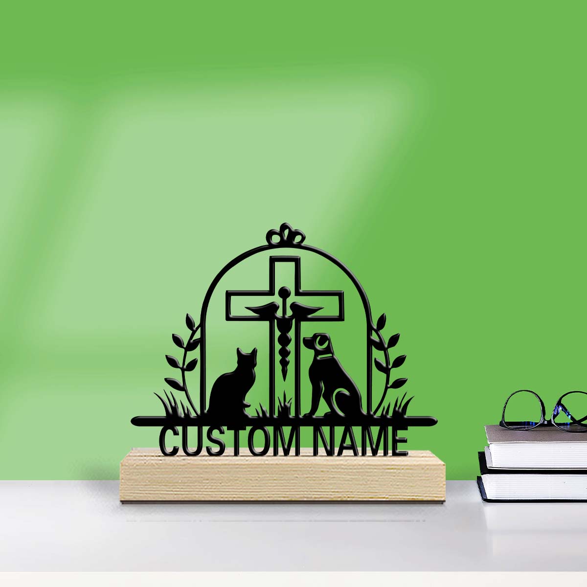 Home Office Equipment - 1pc Customizable Wrought Iron Desktop Decoration
