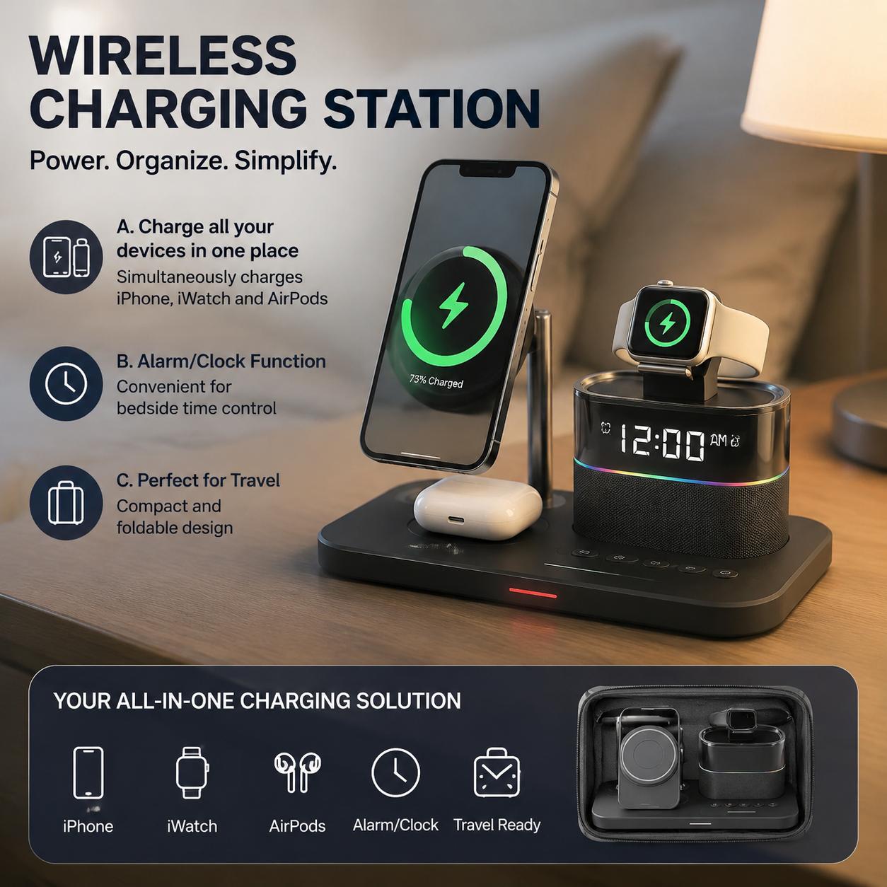 Magnetic Wireless Charging Sta - đánh giá và giá Home Office Call Center