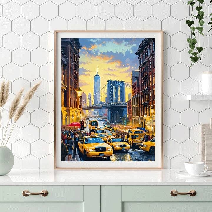HUACAN Diamond Painting New Yo - đánh giá và giá Home Office York