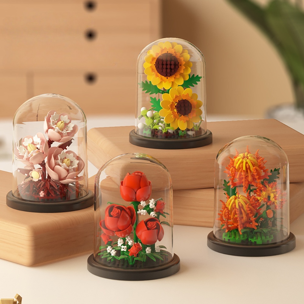 MOC Eternal Bouquet Rose Build - đánh giá và giá Home Office Pay