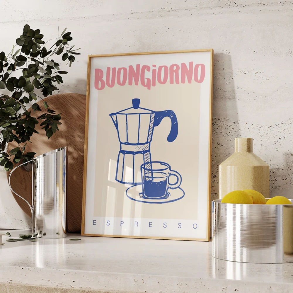 Modern Coffee Espresso Wall Ar - đánh giá và giá Home Office Kitchen