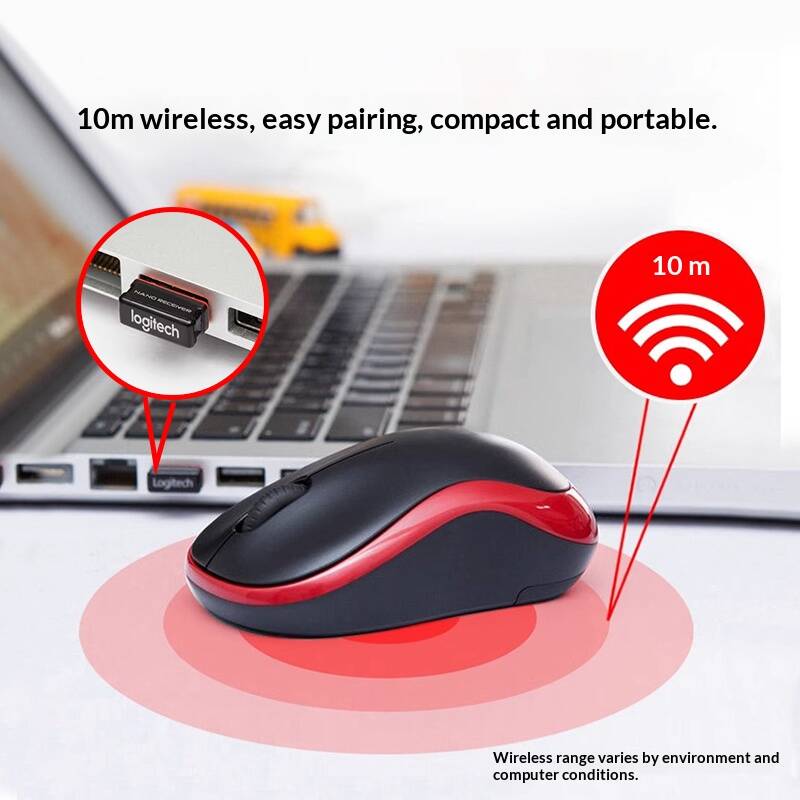 Logitech M185 Wireess Optica M - đánh giá và giá Home Office Pay