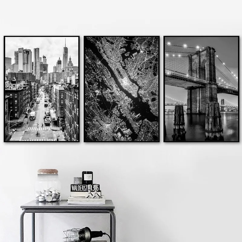 Black and White New York City  - đánh giá và giá Home Office York