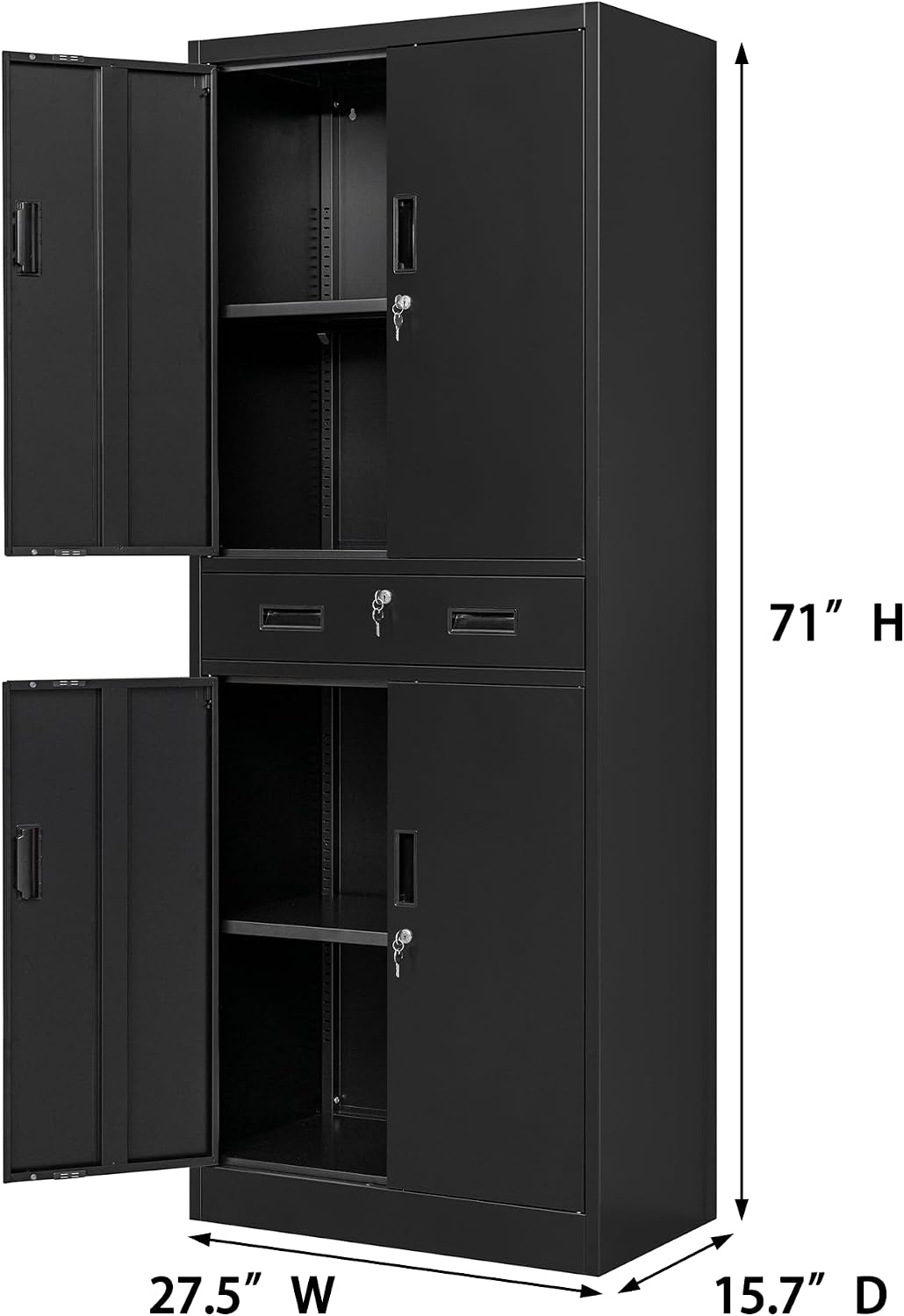 Tall Metal Storage Cabinet Wit - đánh giá và giá Home Office Kitchen