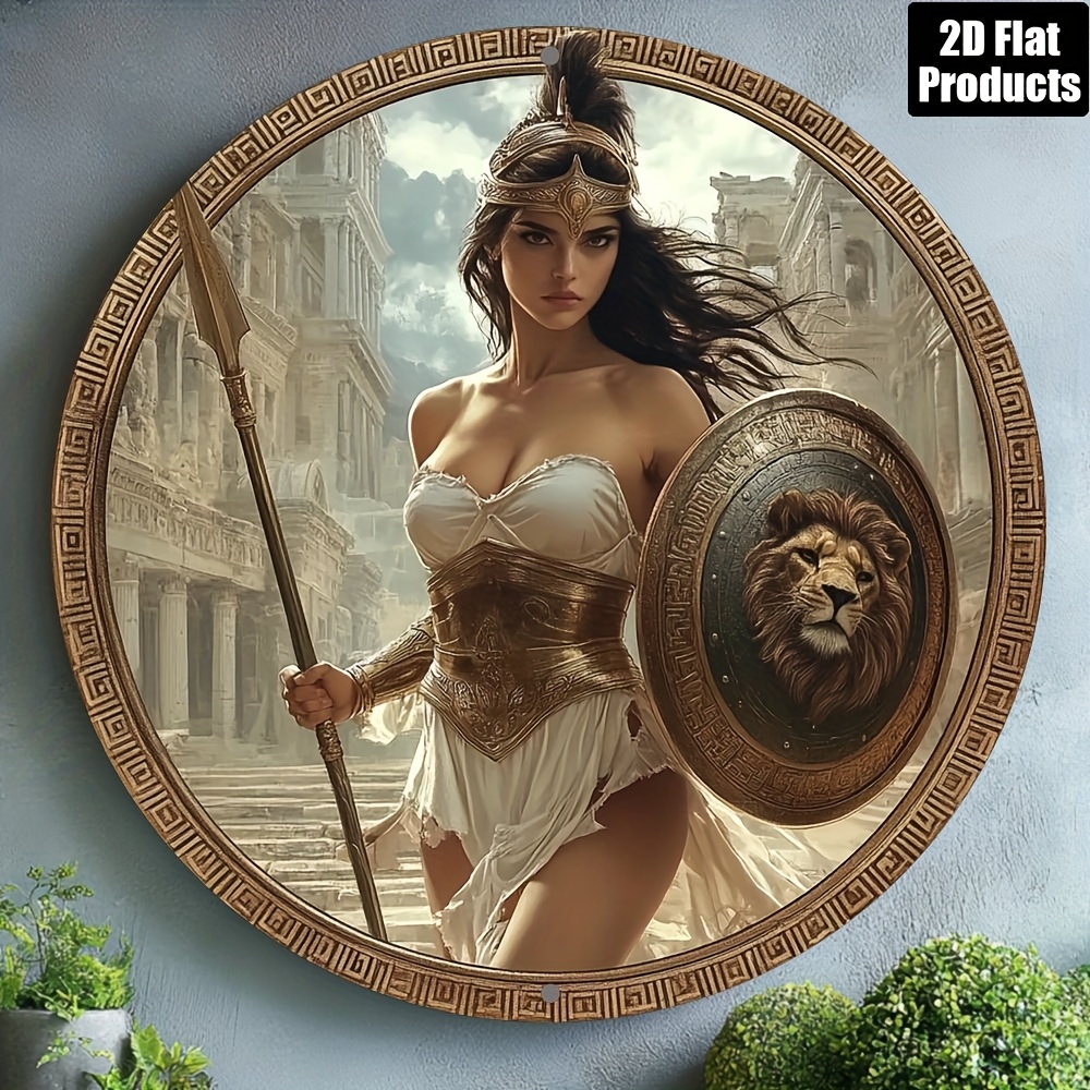 Vintage Greek Warrior Round Al - đánh giá và giá Home Office Kitchen