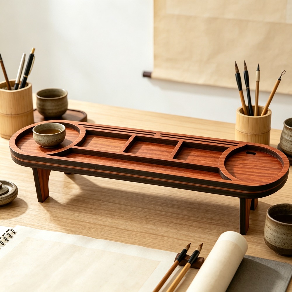 Wooden Desk Organizer with Pho - đánh giá và giá Home Office Call Center