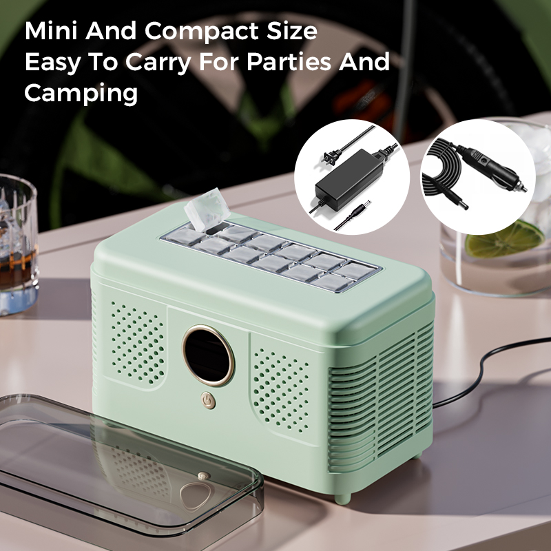 12V/220V Portable Mini Ice Mak - đánh giá và giá Home Office Equipment