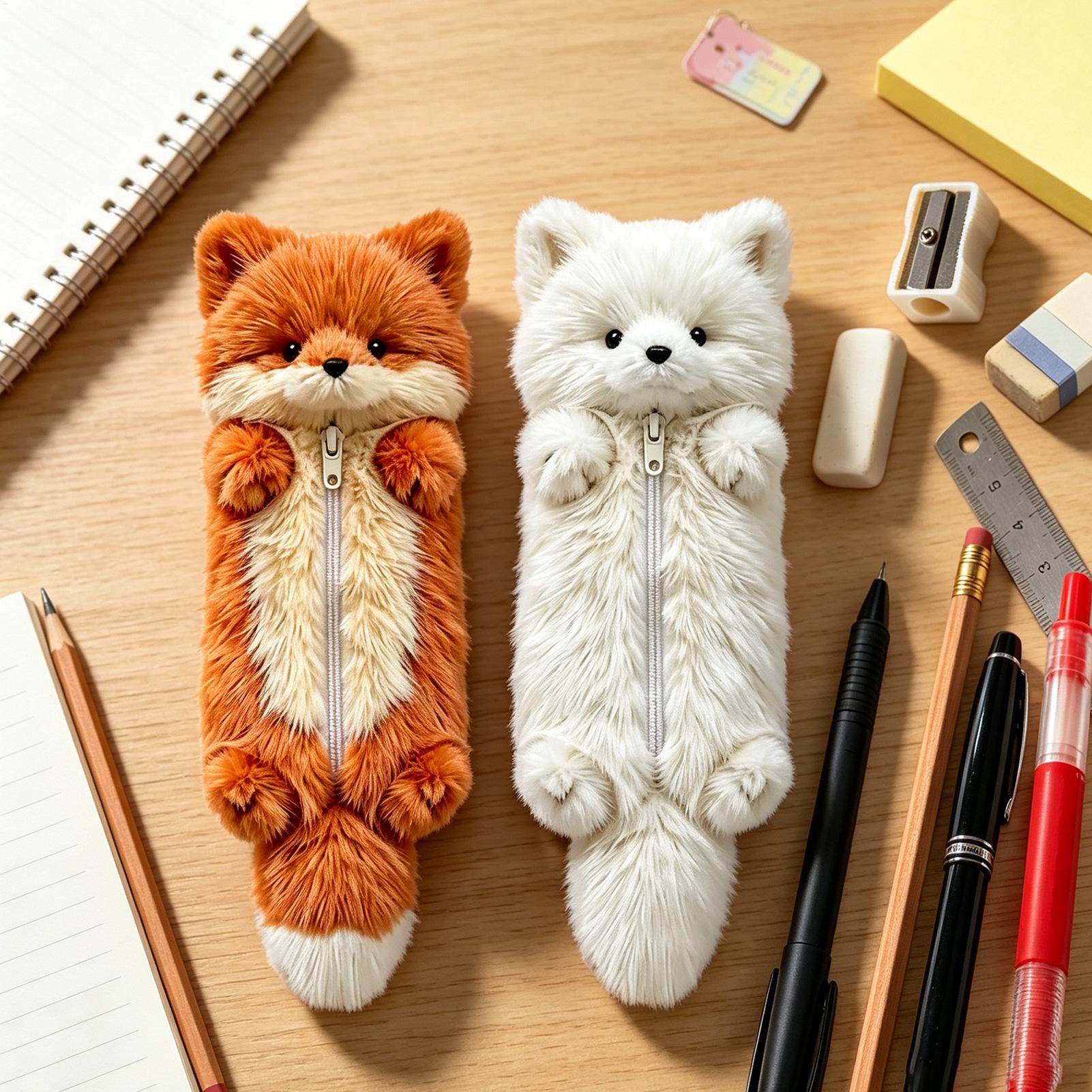 Plush Pencil Case 2 Pieces Ani - đánh giá và giá Home Office Freelancer