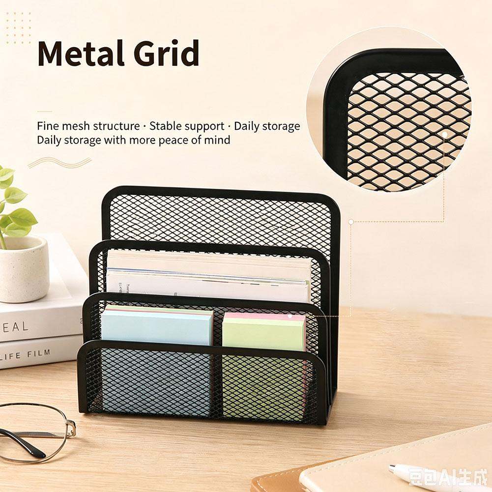 3‑Tier Metal Mesh Desk Organiz - đánh giá và giá Home Office Freelancer