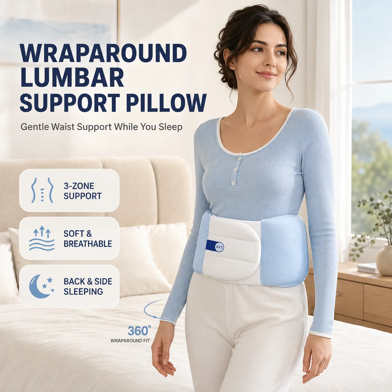 Sleeping Lumbar Support Pillow - đánh giá và giá Mesh Back Cushion